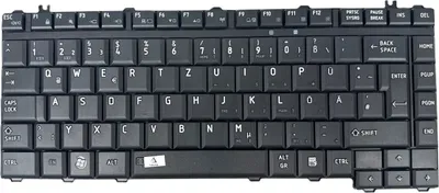 Produktbild von DEUTSCHE - Schwarz MATT Tastatur Keyboard kompatibel für Toshiba Satellite L300, L300D