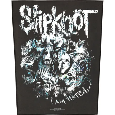 Obrázek produktu pro Slipknot - nášivka "I Am Hated" RO3343 (One Size) (Black/White)