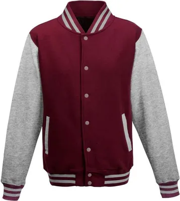 Produktbild von Awdis Uni College-Jacke PC2083 (XL) (Burgunderrot/Grau meliert)