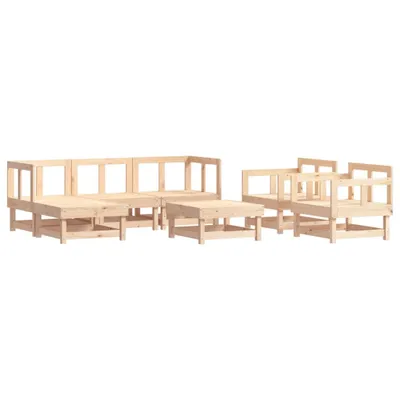 Produktbild von vidaXL 7-tlg. Garten-Lounge-Set Massivholz Kiefer