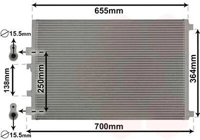 Produktbild von VAN WEZEL 43005422 Kondensator Klimaanlage Klimakondensator für RENAULT SCÉNIC II (JM0/1)