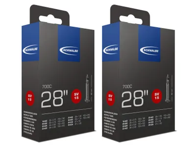 Produktbild von 2 x Schwalbe Schlauch SV15 40 mm für 28 Zoll (18/28-622/630)