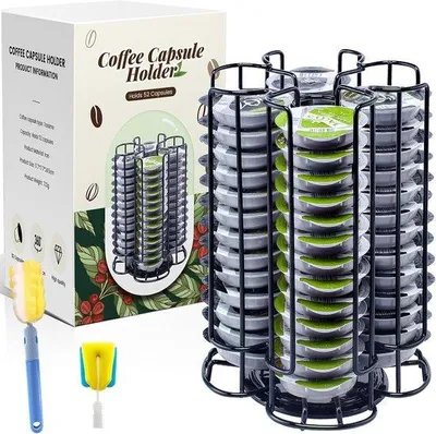 Immagine prodotto di Portacapsule da caffè girevole per 52 capsule