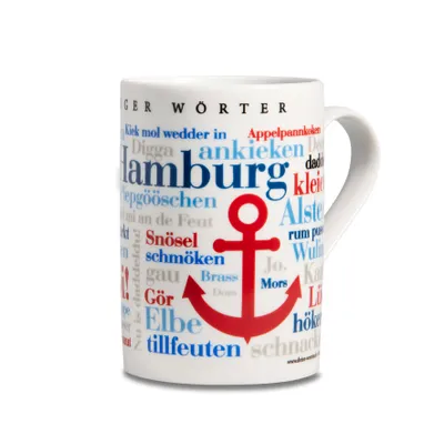 Produktbild von Kaffeebecher Hamburger Wörter
