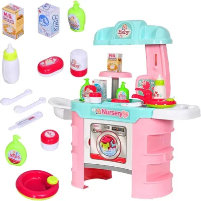 Produktbild von Little Doctor Krankenhaustisch Badewannen-Waschmaschinen-Set