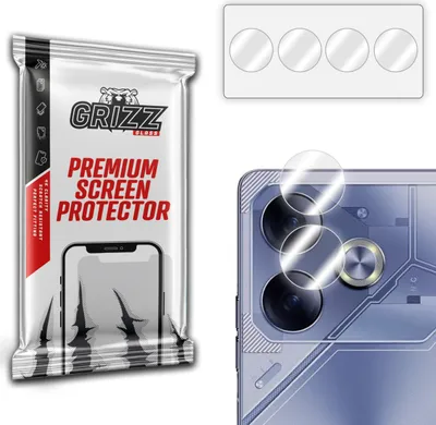 Produktbild von Sicherheitsglas für die Kamera GrizzGlass HybridGlass für Tecno Pova 6
