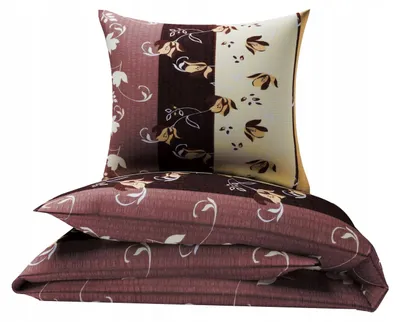 Produktbild von Nyks Bettwäsche Krepp 160x200 Blumen 100% Baumwolle