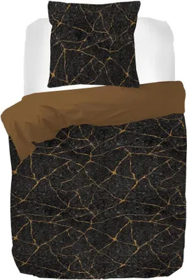Produktbild von Kayori Bettwäsche-Garnitur Koani Größe 155x220 + 80x80cm Farbe Schwarz