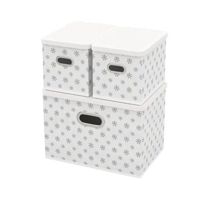 Produktbild von Aufbewahrungsboxen mit Deckel 3 Stk.