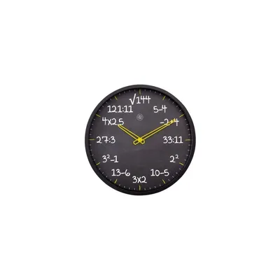 Produktbild von Wanduhr Maths Kunststoff schwarz Ø 30 cm