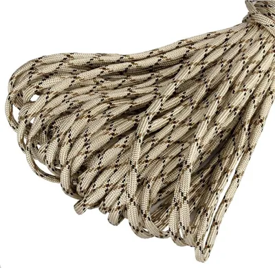 Produktbild von 10m Farbe-013 hellbraun-braun-schwarz Paracord 550 Fallschirmschnur Nylonleine