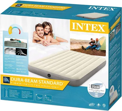 Produktbild von Intex Luftbett Dura-Beam Deluxe Queen 152 cm 2 Personen Fiber-Tech