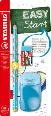Obrázok produktu pre STABILO EASYgraph, HB, Modrá, Trojuholníkový, Škola, Blistr, 1 kusov