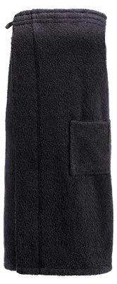 Produktbild von Lang geschnittener Kilt in S/M aus anthrazitfarbenem Baumwollfrottee