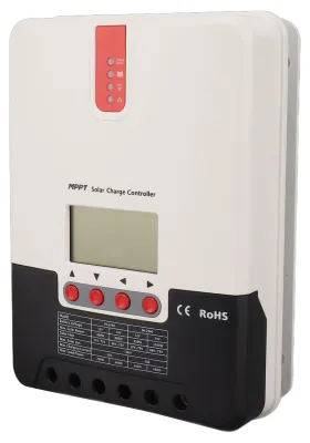 Produktbild von MPPT-Solarladeregler 30 A, 12 V, 24 V, mit einstellbaren Parametern und LCD-Display – MPPT-Solarladeregler für Photovoltaik-Ladung, Lithium- und Blei-Säure-Batterien