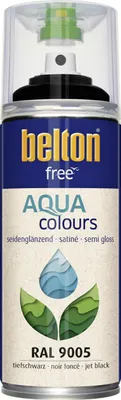Produktbild von belton free Lackspray AQUAcolours 400 ml tiefschwarz seidenglanz