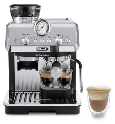 Obrázok produktu pre De’Longhi Dedica Arte EC9155.MB, Espresso kávovar, 2,5 L, Kávové zrná, Vstavaný mlynček, 1400 W, Čierna, Nerezová oceľ