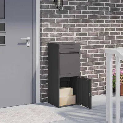 Produktbild von Möbel Paketdrop-Box Schwarz 41 x 38 x 103 cm Stahl - Briefkästen 874933