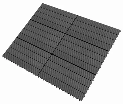 Immagine prodotto di vidaXL Piastrelle per terrazza, 6 pezzi, nero, 60 x 30 cm, WPC