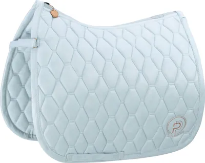 Obrázek produktu pro Podložka pod sedlo Eskadron METALLIC FAUX LEATHER powder blue Platinum 23, velikost:VS