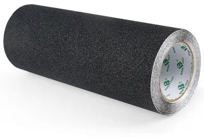 Zdjęcie produktu dla Antypoślizgowa taśma samoprzylepna, 300 mm x 5 m, czarna, do schodów i deskorolek