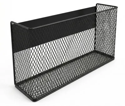 Magnetisches Gewürzregal für Kühlschrank, 35x18x10,5 cm, schwarz
