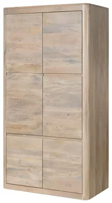 Produktbild von MASSIVMOEBEL24 Kleiderschrank Mango 105x60x200 weiß lackiert TORONTO #365