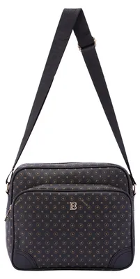 Imagen del producto de Briciole Bolso Bandolera Mujer Cuero Sintético y Marrón Nero E Marrone UNICA 24x29x13 cm 4018-BLACK_BROWN