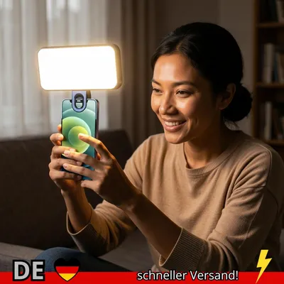 Produktbild von Selfie Licht Mini Tragbar Kabellos 3 Modi