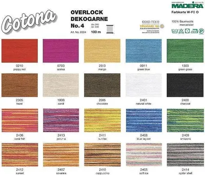 Produktbild von Madeira Cotona 4 Baumwollgarn uni 100m Farbe 911