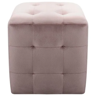 Produktbild von Möbel Pouf 2 Stk. Rosa 30x30x30 cm Samtstoff Top2878109