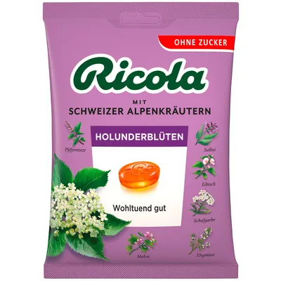 Produktbild von Ricola Bezinkové švajčiarske cukríky bez cukru osviežujúce 75g