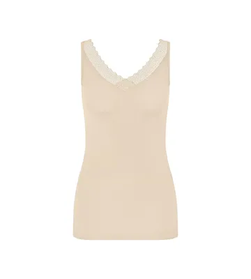 Image de T-shirt Triumph pour femmes, collection Red Label, en modal, couleur crème, taille XL