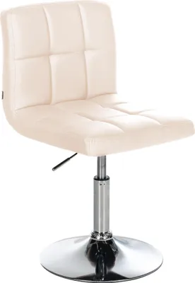 Produktbild von CLP Palma Lounger V2 Kunstleder Lounger höhenverstellbar und drehbar. creme