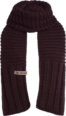 Produktbild von Knit Factory Alex Schal - Aubergine - 200x45 cm