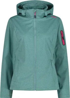 Produktbild von CMP Damen Kapuzenjacke Softshelljacke blaugrün 38