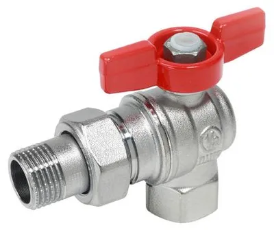 Obrázok produktu pre Kohút guľový Giacomini červený motýľ, 3/4˝ x 3/4˝