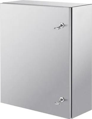 Immagine prodotto di Scatola elettrica in acciaio, 24"x 20"x 8", scatola elettrica in acciaio inossidabile 304, scatola per apparecchiature elettriche ed elettroniche da esterno con piastra di montaggio, cerniere e serratura, impermeabile IP66