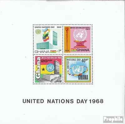 Produktbild von Briefmarken Ghana 1969 Mi Block34 (kompl.Ausg.) postfrisch UNO