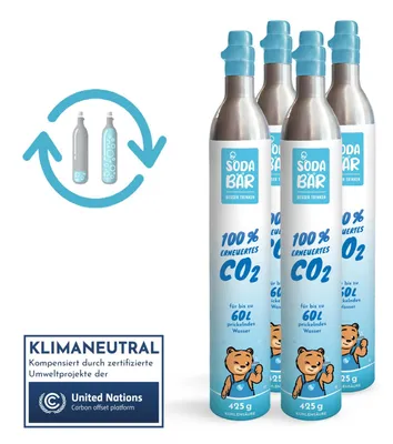 Produktbild von CO2-Zylinder Tausch-Box für Grohe Blue, Aarke, BritaNEO, SodaPop, 4 x 425g (60 l)