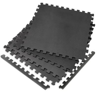 Obrázok produktu pre Virtufit VirtuFit VirtuFit podlahová podložka na fitness - Fitness podložka na puzzle - 4 kusy - 120 x 120 cm - čierna