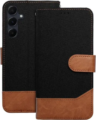 Image de Étui en jean pour téléphone portable iPhone 16 Plus Noir