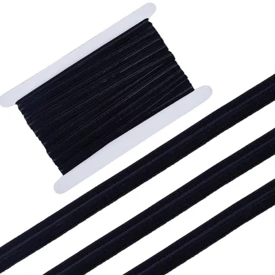 Antirutsch-Gummiband 10 mm x 9,1 m, elastisch, schwarz