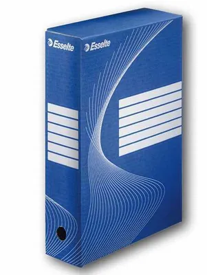 Image de Boîte d'archives Esselte bleue 80 mm