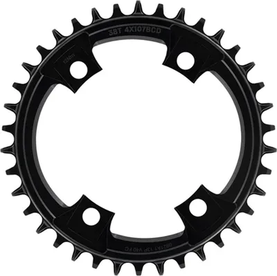 Obrázok produktu pre Reťazový krúžok Helix R Guidering, 107 BCD, 4 diery - čierny - 38 zubov