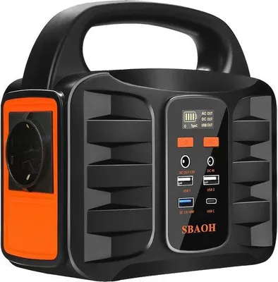 Obrázok produktu pre Nabíjacia stanica – akumulátor – generátor elektrickej energie – agregát – čierna a oranžová