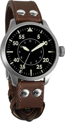 Produktbild von Aristo Herren Uhr Armbanduhr Fliegeruhr Automatik 3H228 Leder