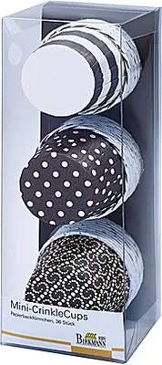 Produktbild von Birkmann Muffinförmchen Mini-CrinkleCups "Schoko", 36Stk. á Ø5cm