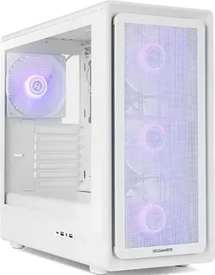 Produktbild von NOX Hummer NXHUMMERAEROWH, Midi Tower, PC, Weiß, ATX, ITX, micro ATX, Edelstahl, Gehärtetes Glas, Taschenlüfter