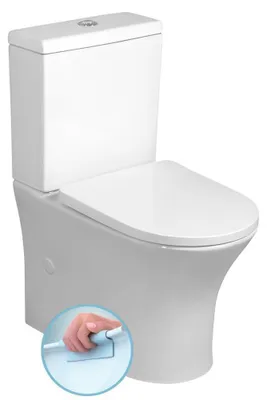 Produktbild von LEON Kombi-WC, spülrandlos, Abgang senkrecht/waagerecht, weiß